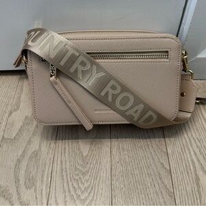 Country Road Beige Crossbody Bag